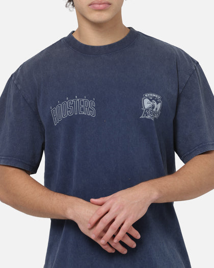 Bleacher Athletic Sydney Roosters NRL Attrition Washed T-Shirt Navy