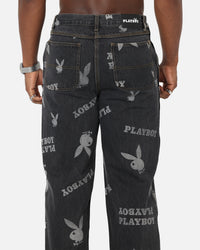 Playboy Mess Denim Jeans Washed Black
