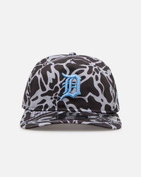 New Era Detroit Tigers 'Brushed Cotton' 19TWENTY Strapback Black/Light Blue