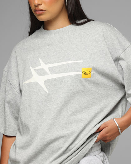 Loiter Hybrid Premium T-Shirt Grey Marle