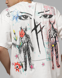Loiter Hand Drawn T-Shirt Off White
