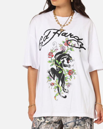 Ed Hardy Savage Bloom T-Shirt White