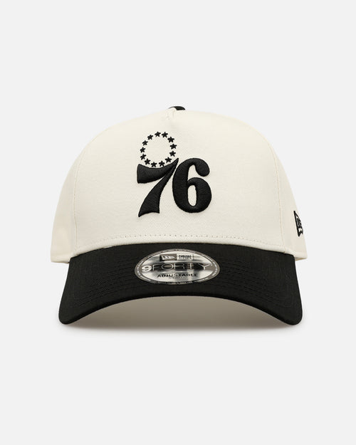 New Era Philadelphia 76ers 'Easy Chrome Black' 9FORTY A-Frame Snapback Chrome/Black