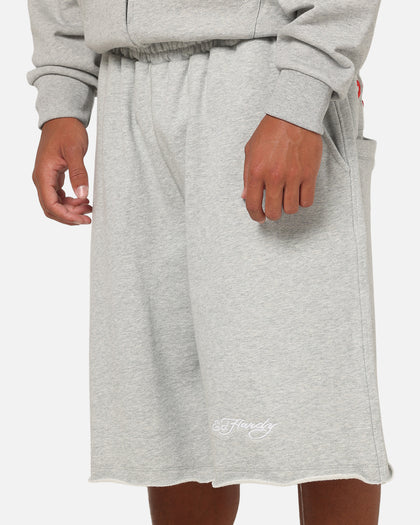 Ed Hardy Baggy Fleece Shorts Grey Marle