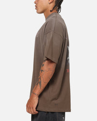 Saint Morta Heavens Kitchen Boxy T-Shirt Washed Brown