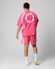 Loiter Subcultural Panel T-Shirt Pink