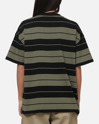 Carre Collective Stripe T-Shirt Black/Olive