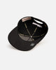 Mitchell & Ness Los Angeles Lakers 'Black Letter' Pro Pinch Snapback Black