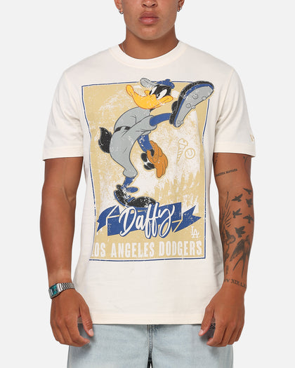 New Era Los Angeles Dodgers 'Looney Tunes' Daffy Duck T-Shirt Light Beige