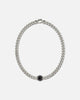 Guess Mainline Lion King Crystal Exagon Necklace Silver