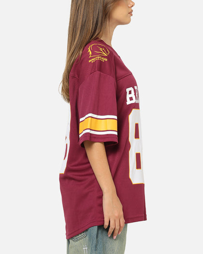 Bleacher Athletic Brisbane Broncos NRL Gridiron Mesh Jersey Official Team Color