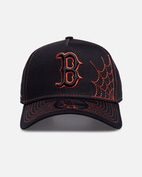 New Era Boston Red Sox 'Spider Web' 9FORTY A-Frame Snapback Black/Orange