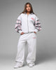 Loiter Ultra Hybrid Zip Hoodie Off White/Red