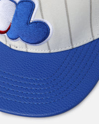 Pro Standard Montreal Expos Classic Logo Wool Strapback Eggshell/Yellow