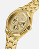 Guess Mainline Kryptonite Glitz Bracelet Watch Gold