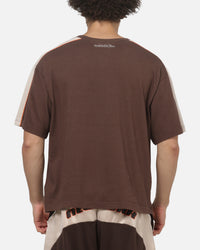 Mitchell & Ness New York Knicks Y2K Cropped T-Shirt Seal Brown