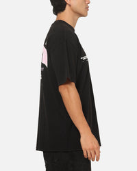 Saint Morta Rise Up Boxy T-Shirt Black/Pink