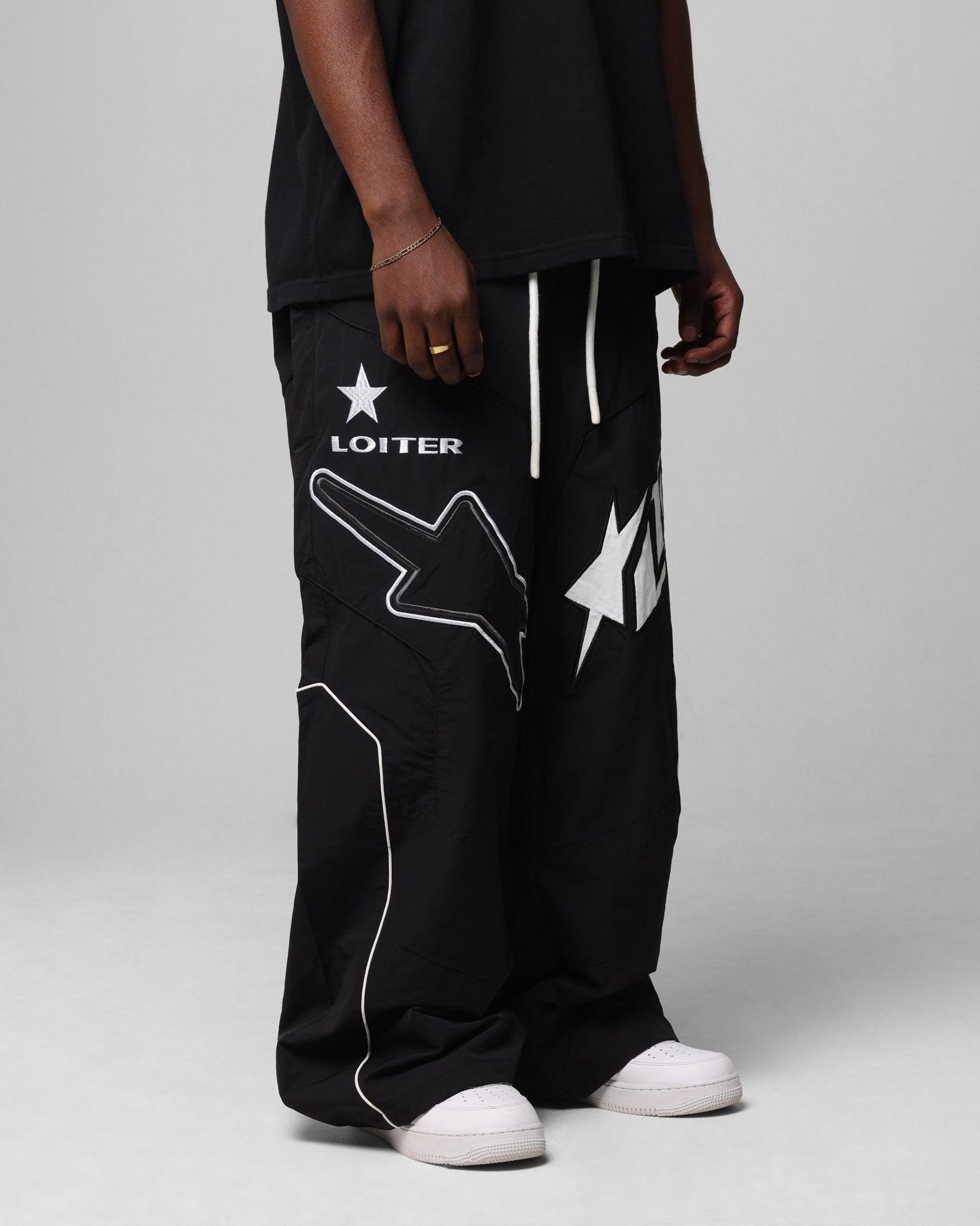 Loiter Motocross Parachute Pants Black | Culture Kings