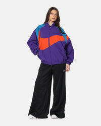 Nike Women's Sportswear Mid-Rise Wide-Leg Track Pants Black/Black/Sail