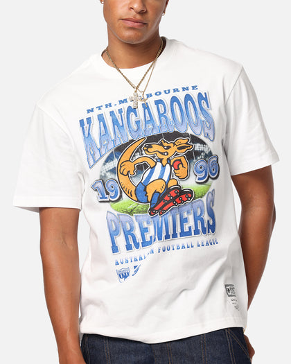 Mitchell & Ness North Melbourne Kangaroos Mascot T-Shirt Vintage White