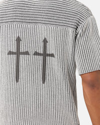 Saint Morta Knitted Football Jersey Grey