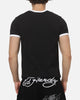Ed Hardy Flame Skull Ringer T-Shirt Black