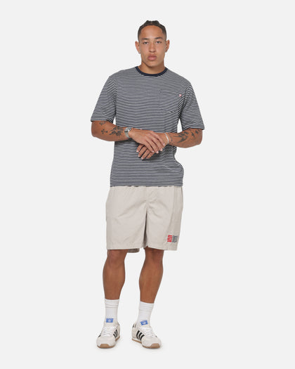 S Double Timeless Poplin Volley Beach Shorts Stone