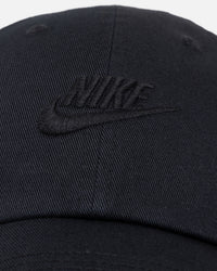 Nike Club Unstructured Futura Wash Cap Black/Black