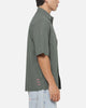 Vouseti Full Court Button Up Shirt Money Green Plaid