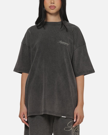 Represent Owners Club Script T-Shirt Vintage Grey