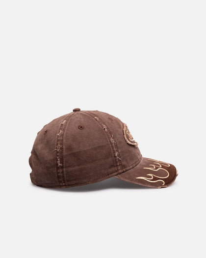 Von Dutch Flames Dad Strapback Brown