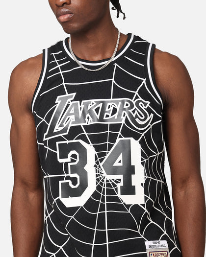 Mitchell & Ness Los Angeles Lakers Shaquille O'Neal 'Glow Web' Jersey Black