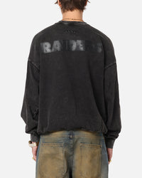 Pro Standard Las Vegas Raiders 'Wash Vanguard' Fleece Crewneck Washed Black
