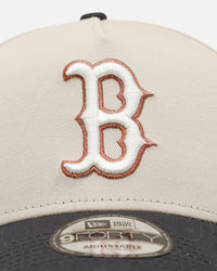 New Era Boston Red Sox 'Smooth' 9FORTY A-Frame Snapback Stone