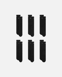 Nike Everday Cotton Cushioned Crew Socks 6 Pack Black/White