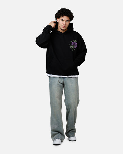 Hypland X One Piece Neon Gomu Hoodie Black