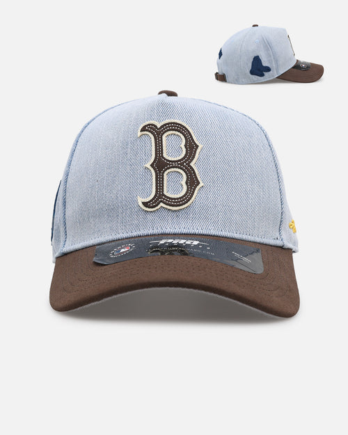 Pro Standard Boston Red Sox 'Denim Suede' Pro Pinch Strapback Denim