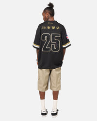 Bleacher Athletic NRL 2025 Las Vegas Round Grid Iron T-Shirt Black