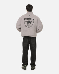 Mitchell & Ness Las Vegas Raiders Reversible Puffer Jacket Black