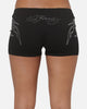 Ed Hardy Women's Silver Lining Mini Shorts Black