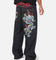 Ed Hardy Dragon Ultra Wide Leg Jeans Indigo Denim