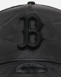 New Era Boston Red Sox 'Camo' 9FORTY A-Frame Trucker Snapback Black