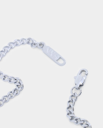 NXS 3mm Cuban Bracelet White Gold