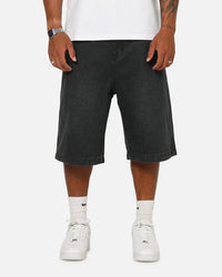 X-Large Baggy Bull Denim 91 Shorts Faded Black