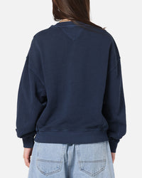 Tommy Jeans Women's TJW Varsity Crewneck Dark Night Navy