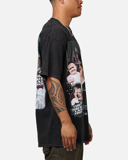 UFC By 73Studio Hasbulla Vintage T-Shirt Black Acidwash