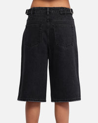 XXIII Women's Low Rider Jorts Washed Black