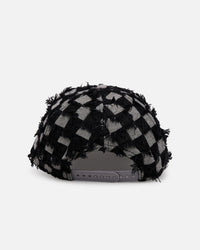 New Era New York Yankees 'Frayed Checkerboard' 9FORTY A-Frame Snapback Black/Grey