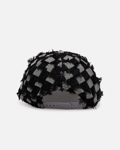 New Era New York Yankees 'Frayed Checkerboard' 9FORTY A-Frame Snapback Black/Grey