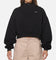 Nike Women's Studio Fleece Oversized 1/4-Zip Cropped Top Black